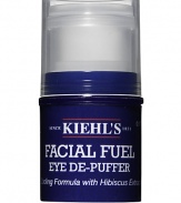 Formulated with refreshing hibiscus tea to reduce swelling, and caffeine to minimize puffiness. Helps revive and awaken tired eyes. This formula also contains rhodiola, known to detoxify and help fight fatigue to reduce the appearance of dark circles. The Eye De-Puffer utilizes natural moisturizers,including honey, to quench dry under eyes with gentle yet rich hydration made specifically to treat the eye area.