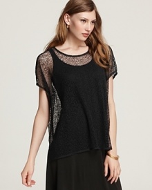 Eileen Fisher Mesh Knit Boxy Top