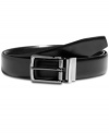 This reversible belt from Perry Ellis is a versatile addition to your workweek wardrobe.