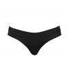 Bring on the heat with kick of sass in Kiki de Montparnasses asset-revealing cut-out panties - Black bikini-style panties with cut-out back - Pair with a black bra for seriously sexy lounging