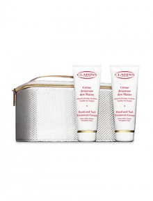 Refresh your hands and nails on the go with this advanced formula, featured in a small travel bag. Set includes: Hand and Nail Cream, 3.5 oz. and a complimentary travel bag. Refresh your hands and nails on the go with this advanced formula, featured in a small travel bag. Set includes: Hand and Nail Cream, 3.5 oz. and a complimentary travel bag.