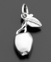 For the perfect teacher or the apple of your eye: this lovely apple charm by Rembrandt Charms is crafted in sterling silver. Approximate drop: 3/4 inches.