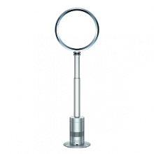 The Dyson AM03 Pedestal fan is designed to cool larger areas. Featuring patented Air Multiplier™ technology, it generates powerful airflow and velocity. No fast-spinning blades mean smooth airflow and safe to use around children and pets. No dusty grilles or blades also make it easy to clean. The AM03 has an energy-efficient brushless motor. A remote control, smooth 80° oscillation, 20° touch-tilt and variable airflow power provide precise control. The curved and magnetized remote stores neatly on top of the machine. The Dyson AM03 Pedestal fan is designed to cool larger areas. Featuring patented Air Multiplier™ technology, it generates powerful airflow and velocity. No fast-spinning blades mean smooth airflow and safe to use around children and pets. No dusty grilles or blades also make it easy to clean. The AM03 has an energy-efficient brushless motor. A remote control, smooth 80° oscillation, 20° touch-tilt and variable airflow power provide precise control. The curved and magnetized remote stores neatly on top of the machine.