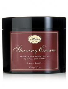 Softens and lifts the beard for a close and comfortable shave, and protects the skin from irritation and razor burn. Rich with Glycerin, coconut oil and essential oils, the shave cream leaves your skin smooth and moisturized. 5.3 oz. Softens and lifts the beard for a close and comfortable shave, and protects the skin from irritation and razor burn. Rich with Glycerin, coconut oil and essential oils, the shave cream leaves your skin smooth and moisturized. 5.3 oz.