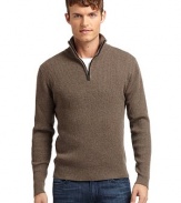 THE LOOKRibbed designStand collarQuarter-zip closureLong sleevesTHE MATERIALAcrylic/wool CARE & ORIGINMachine washImported