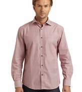 THE LOOKStriped designPoint collarFront button closureLong button cuff sleevesChest patch pocketU-shaped hemTHE MATERIALCottonCARE & ORIGINMachine washImportedThis item was originally available for purchase at Saks Fifth Avenue OFF 5TH stores. 