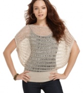 Dolled Up's casual fit sweater looks great on all figures ... pair it with a cami and skinny jeans for a hot night out!