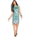 A chic petite sheath goes global glam with an exotic print! INC's dress is a must for desk-to-dinner days.