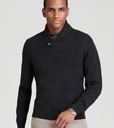 Rendered entirely from silken cashmere and adorned with a fetching shawl collar, this handsome design provides maximum comfort and strengthens your overall look wherever you venture.