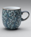 This beautiful mug from the Denby Azure collection richly accents the rest of your table. Featuring an intricate shell pattern in calming sea blues and greens with a luminous glaze finish. Holds 14 oz.