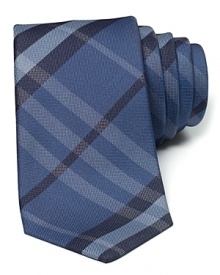Burberry London Bright Blue Check Tie Burberry London Bright Blue Check Tie