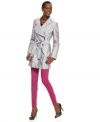 In a classic style, this Kenneth Cole Reaction trench coat is a spring staple for looking pulled-together rain or shine!