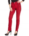 An eye-catching snakeskin print makes this petite skinny denim from Style&co. Jeans stand out!