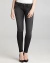 True Religion delivers impeccably tailored skinny jeans in a trend-perfect dark grey wash for new-season perfection.