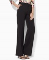 These wide leg Lauren by Ralph Lauren pants offer an ultra-flattering trouser silhouette for the perfect fit. (Clearance)