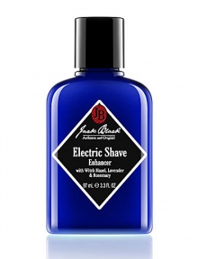 Designed for use with an electric razor, this lightweight, soothing balm provides superior skin conditioning and promotes a close, easy shave. Apply immediately before shaving to help stiffen and prop up whiskers for a closer, smoother electric shave. Gentle, natural astringents prep beard Lavender and Oat Kernel Flour soothe skin, reduces irritation Sunflower Seed Oil and Glycerin condition skin 3.3 oz. Designed for use with an electric razor, this lightweight, soothing balm provides superior skin conditioning and promotes a close, easy shave. Apply immediately before shaving to help stiffen and prop up whiskers for a closer, smoother electric shave. Gentle, natural astringents prep beard Lavender and Oat Kernel Flour soothe skin, reduces irritation Sunflower Seed Oil and Glycerin condition skin 3.3 oz.