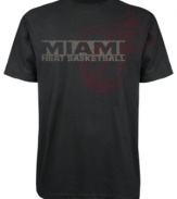 Show your love for the Miami Heat in this cool graphic tee by adidas.