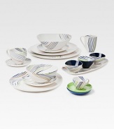Another of Diane's statement designs, infusing subtle color and movement to any table in gleaming glass. From the Streamline Collection6W X 2¾H X 6¼LGlassHand washImported