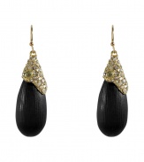 Add a glamorous finish to any look with Alexis Bittars vintage-style crystal encrusted drop earrings - Tonal crystals, black stones - Wire backs - Wear with everything from tees and blazers to cocktail dresses and fur coats