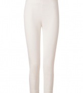 Elevate tailored daytime looks with Josephs pristine cropped trousers - Hidden side zip - Form-fitting, cropped length - Wear with an oversized silk shirt and platform pumps