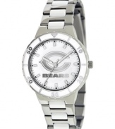 Bear Down Chicago! Root for your team 24/7 with this sporty watch from Game Time. Features a Chicago Bears logo at the dial.