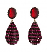 With their shimmering crystals and radiant tonal tincture, Dannijos drop earrings are a chic way to splash color into day and evening looks alike - Wear with everything from casual knits and jeans to fun cocktail dresses