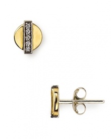 Elizabeth and James' white topaz studs find a contemporary way to express classic glamour; let them add an dash of downtown cool to your after-dark looks. Elizabeth and James' white topaz studs find a contemporary way to express classic glamour; let them add an dash of downtown cool to your after-dark looks.