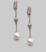 From the Windsor Collection. A truly signature creation in sterling silver with single pearl drop.Pearl Sterling silver Length, about 2¼ Width, about ¼ Lever back closure Made in USA 
