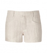 Perfectly dressed down for day or dressed up for night, these versatile shorts from Theyskens Theory will elevate your look - Flat front, belt loops, front curved pockets, back patch pockets -Style with a tie-neck blouse, a boyfriend blazer, and heels
