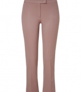 These figure-hugging cropped pants from Joseph add on-trend appeal to your daytime or work look - Button tab front, slim fit, cropped silhouette, front crease detail, side slit pockets, back button welt pockets - Style with a button down blouse, a boyfriend cardigan, and classic pumps