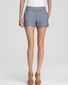 Aqua Shorts - Chambray