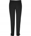 Versatile and sweet with their bow detailed ankles, Valentino R.E.D.s tailored wool stretch trousers are a wardrobe essential - Hidden hook closure, zip fly, slit ankles with bow, belt loops - Ankle length, tailored fit - Wear with practically anything for the perfect dose of ladylike