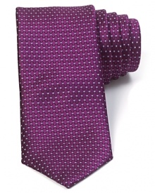 A noble tie in plush Italian silk signals confidence. Crafted with a narrower width, HUGO's design brings modern appeal to your professional attire. A noble tie in plush Italian silk signals confidence. Crafted with a narrower width, HUGO's design brings modern appeal to your professional attire.