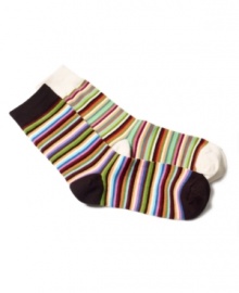 No need to change your stripes. Show them off with these whimsical trouser socks by Hot Sox. No need to change your stripes. Show them off with these whimsical trouser socks by Hot Sox.