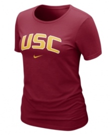 Keep your team pride on display with this NCAA USC Trojans t-shirt from Nike. Keep your team pride on display with this NCAA USC Trojans t-shirt from Nike.