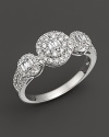 Diamonds set in 14K. white gold band.