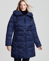 Weather winter in cozy style with this quilted puffer coat from Portrait. An oversized pillow collar adds a plush finish.