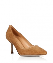 Luxe sand suede pumps from Sergio Rossi - These classic suede pumps are effortlessly sophisticated - Pointed toe, mid-height heel - Style with a pencil skirt, fishnets, and a cashmere pullover Luxe sand suede pumps from Sergio Rossi - These classic suede pumps are effortlessly sophisticated - Pointed toe, mid-height heel - Style with a pencil skirt, fishnets, and a cashmere pullover