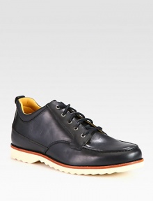 A handsome addition to your footwear collection that extends from office-wear to weekend-wear; constructed in smooth, structured leather with a contrasting rubber sole for a complementary, yet comfortable finish.Leather upperLeather liningPadded insoleRubber soleImported A handsome addition to your footwear collection that extends from office-wear to weekend-wear; constructed in smooth, structured leather with a contrasting rubber sole for a complementary, yet comfortable finish.Leather upperLeather liningPadded insoleRubber soleImported