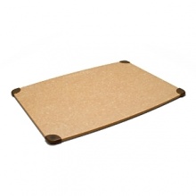 This eco-friendly cutting board, made from corrugated cardboard is the perfect solution for working on smooth or damp preparation areas. The removable silicone grippers elevate the cutting surface while holding the board in place to help prevent it from slipping. This eco-friendly cutting board, made from corrugated cardboard is the perfect solution for working on smooth or damp preparation areas. The removable silicone grippers elevate the cutting surface while holding the board in place to help prevent it from slipping.