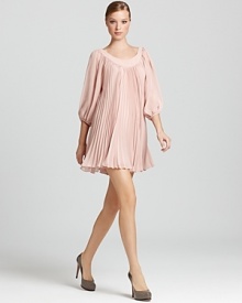 Intricately pleated chiffon creates a swingy silhouette on this short and sweet ERIN Erin Fetherston dress.