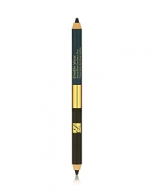 2 eye-opening shades in one dual-ended pencil. Long-wearing eye pencil lines and defines with smooth, even color that looks fresh all day. Wears for 12 hours. Sets in seconds. Lightweight, creamy formula glides on effortlessly. Rich, stay-true color won't feather or bleed. 2 eye-opening shades in one dual-ended pencil. Long-wearing eye pencil lines and defines with smooth, even color that looks fresh all day. Wears for 12 hours. Sets in seconds. Lightweight, creamy formula glides on effortlessly. Rich, stay-true color won't feather or bleed.