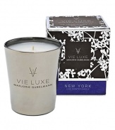 Experience the scent of Vetiver, warm amber and a touch of Olibanum oil. Created from all-natural beeswax combined with unique botanical waxes and the rarest and most seductive fine fragrance oils from around the world. Presented in nickel-finished glass. Burn time is approximately 60 hours.