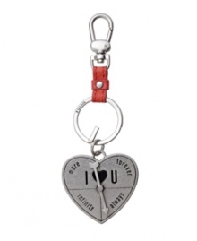 No matter how you spin it, the moveable compass on this adorable heart-shaped keychain always points to true love. No matter how you spin it, the moveable compass on this adorable heart-shaped keychain always points to true love.