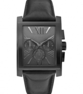 A timeless dress watch from GUESS in a blacked out silhouette.