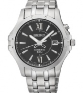 Powered by your own movement, this Le Grande Sport Kinetic watch from Seiko never needs a new battery.