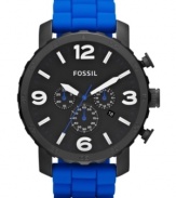 Fossil's Nate collection highlights durable watches designed for the adventurous man.
