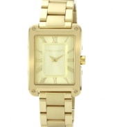 A perfectly angled watch in golden tones from Vince Camuto.
