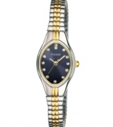 Double the elegance with this two-tone expansion watch from Pulsar.