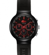 Kick off your weekend right with this bold Borneo collection sport watch from Lacoste L!VE.